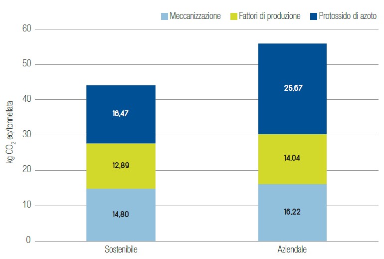 dati sul Sustainability project sul mais