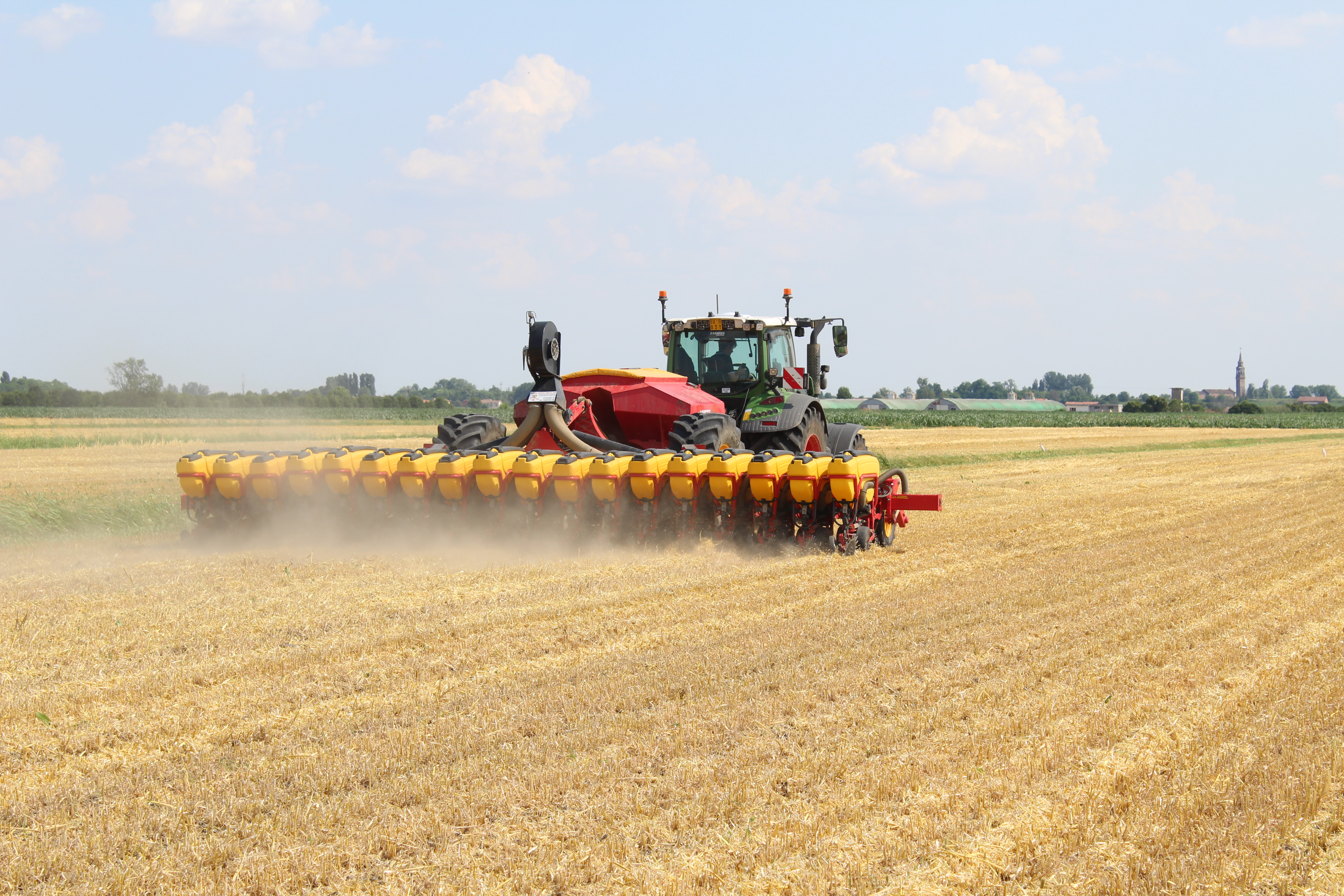 semina della soia in secondo raccolto