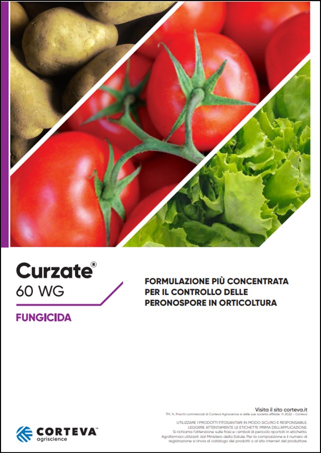Anteprima della brochure del fungicida Curzate60 WG