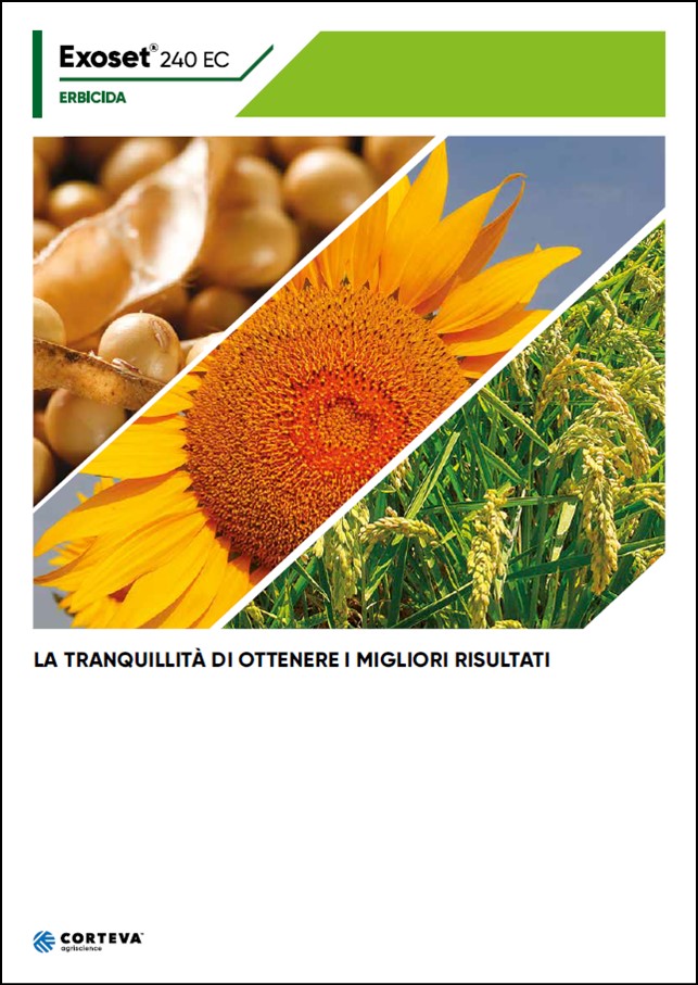 Anteprima della brochure dell'erbicida Exoset