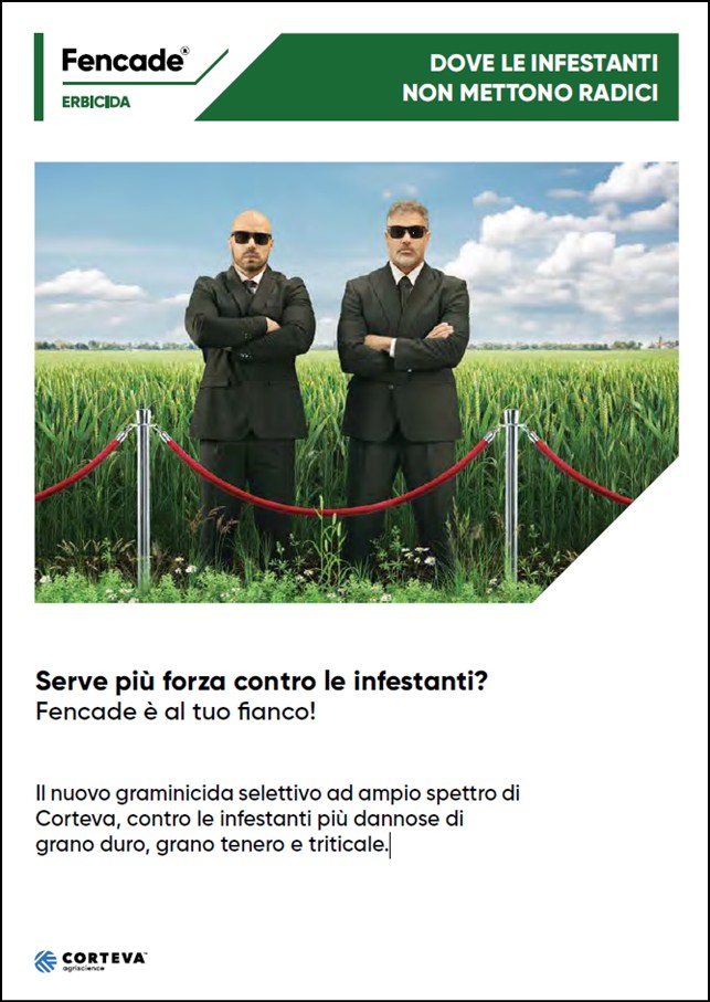 Anteprima della brochure dell'erbicida Fencade per i cereali