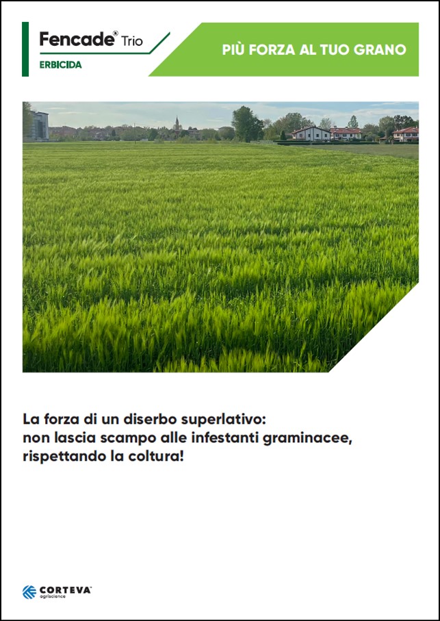 Anteprima della brochure dell'erbicida Fencade Trio per i cereali