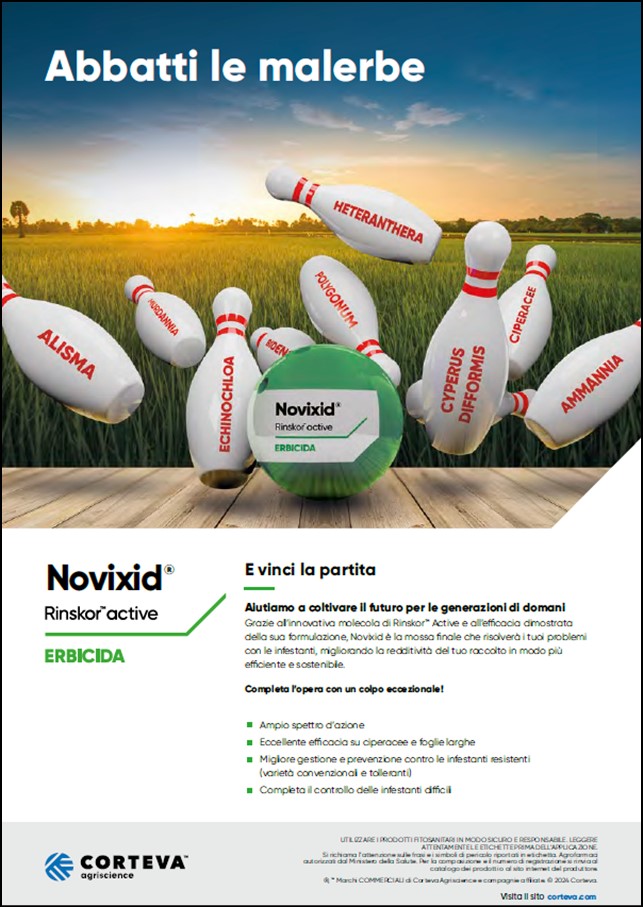 Anteprima della brochure dell'erbicida Novixid