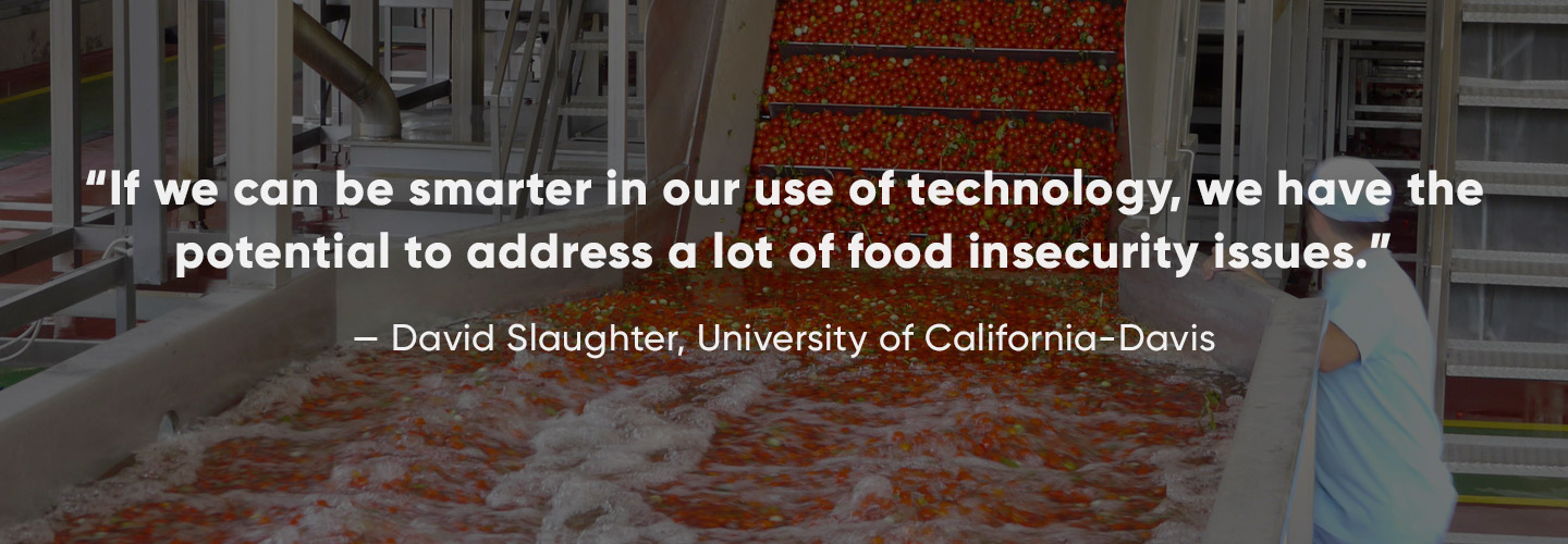 view of processing food